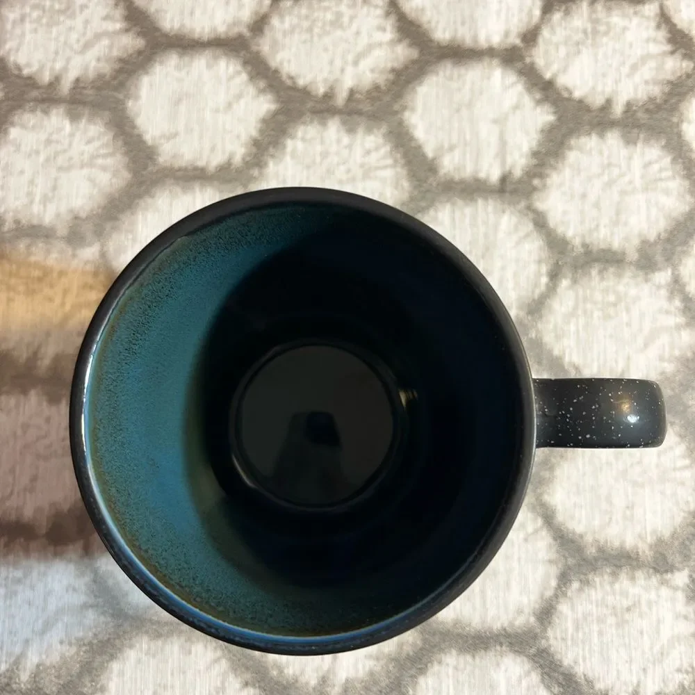 Boston Warehouse Black and Blue Ceramic Drinkware Mug
